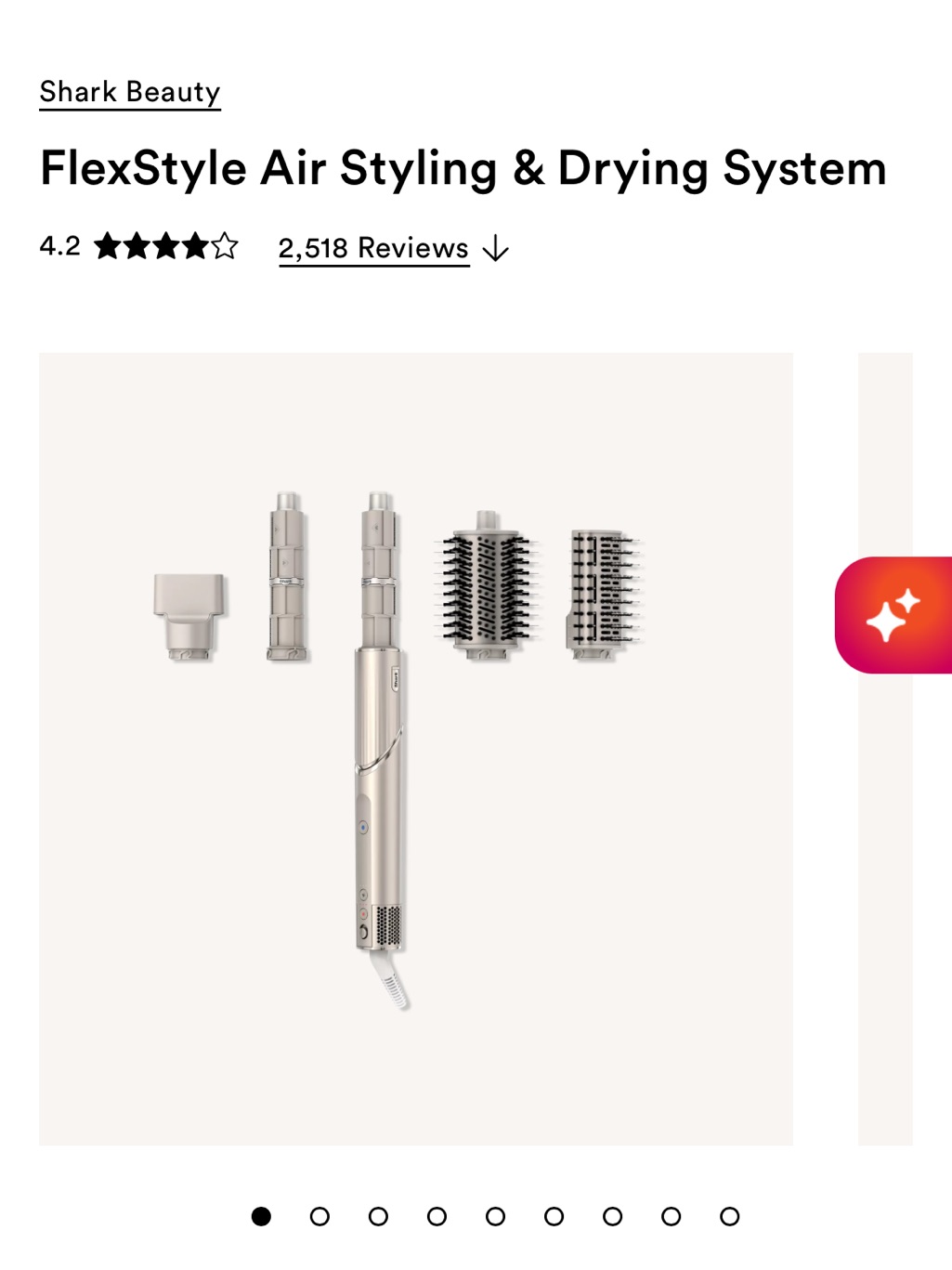 Shark Beauty Flexstyle Air Styling & Drying System - Champagne